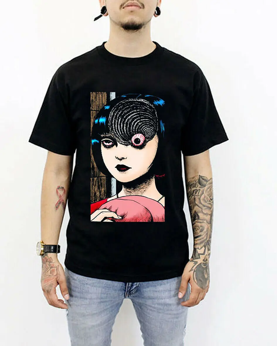 Uzumaki Junji Ito рубашка японская ужасная футболка унисекс Одежда для взрослых Новая