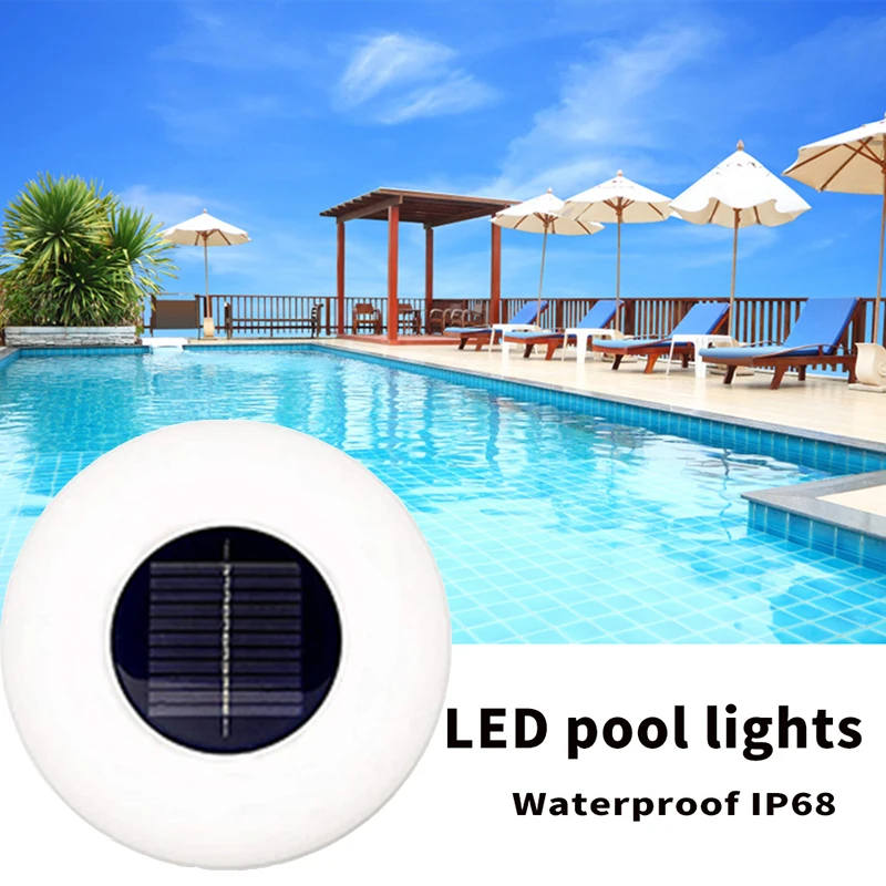 

Solar Led Light Outdoor Pool Lights Waterproof IP68 Swimming Pool Underwater Lights Party Wedding Decorative Lighting