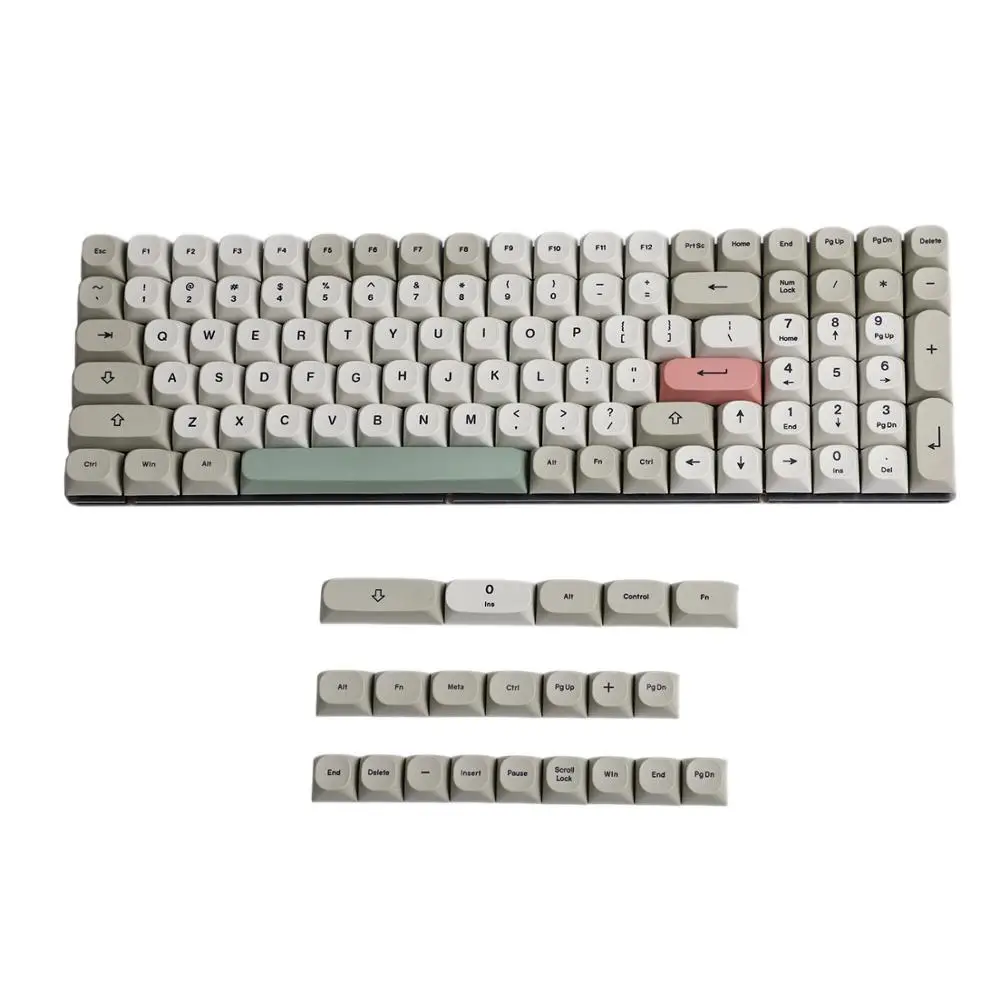 

125 MA Dye Sub 9009 Retro PBT Keycap For MX Mechanical Keyboard Filco 104 TKL 61 KBD75 Kira96 YMD96 GK64 Tada68 ID80