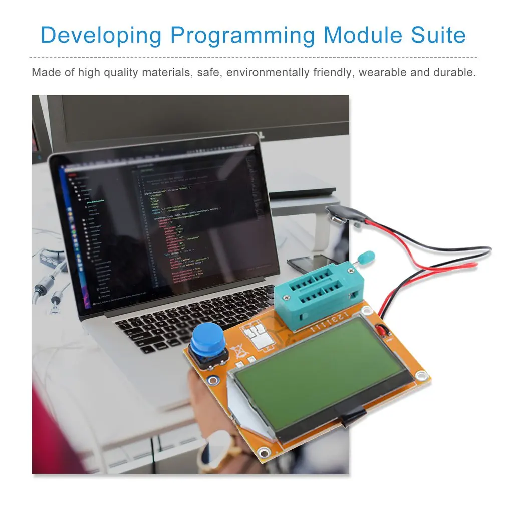 LCR-T4 ЖК-цифровой тестер транзисторов с подсветкой диод Триод Емкость ESR метр для