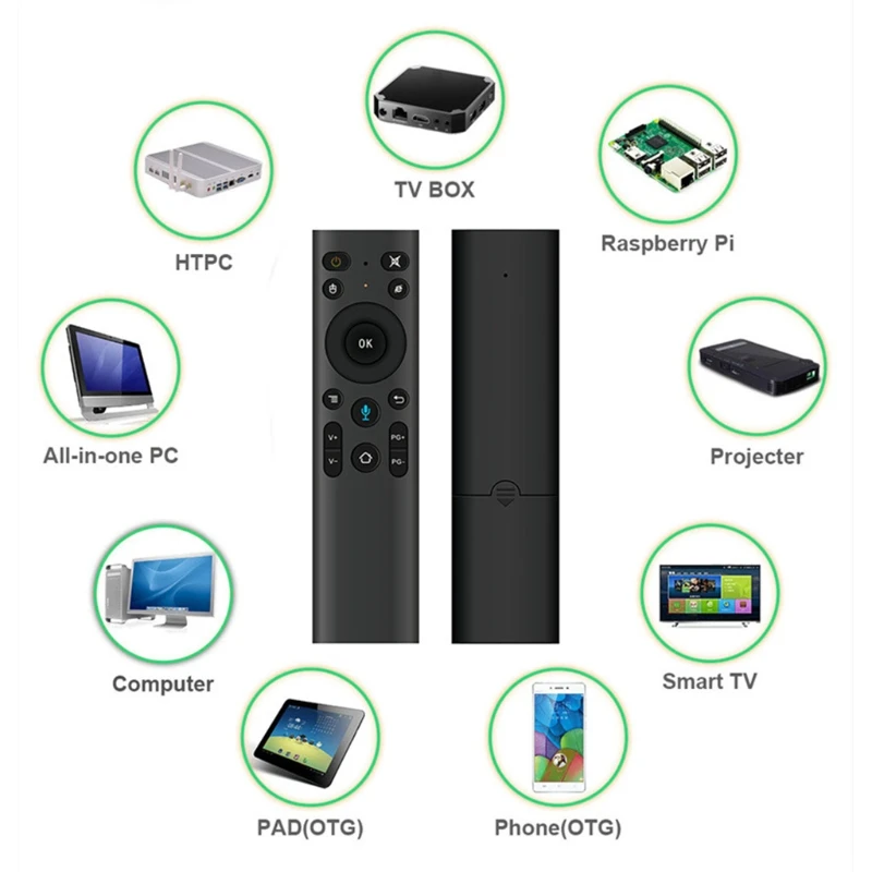 Q5 Air Mouse Bluetooth-совместимый пульт дистанционного управления для Smart TV Android Box 2 4G