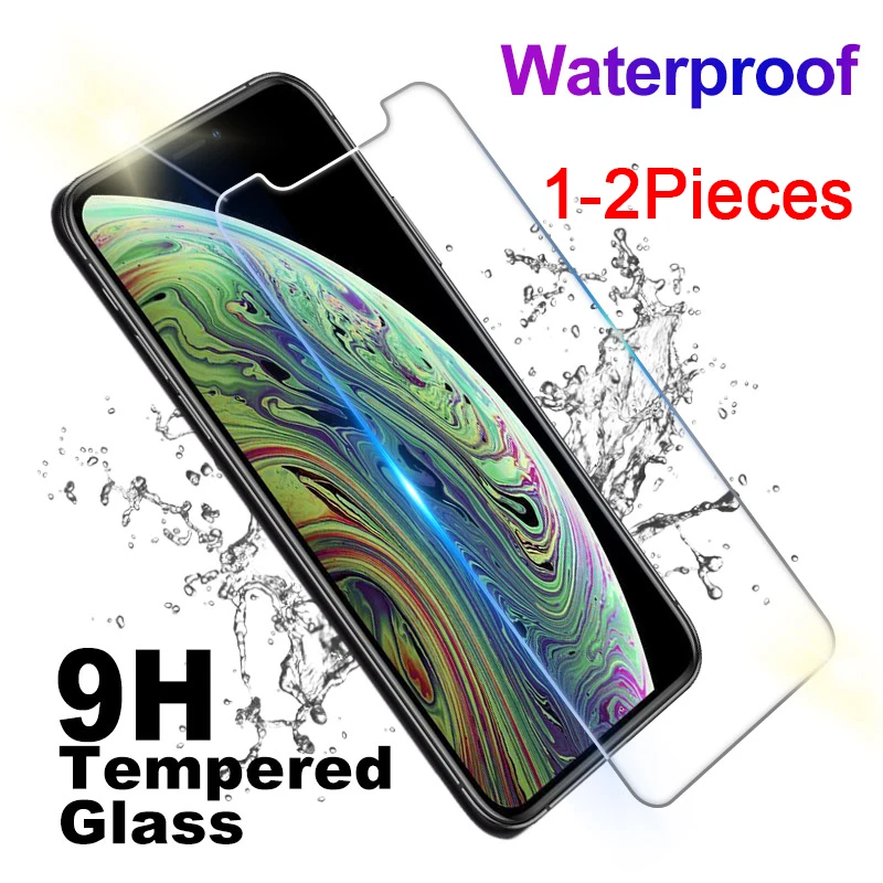 2 шт. закаленное стекло для iphone 6 7 6s 8 plus 11 Pro XS max XR Защитное 8x11 10 защита экрана |