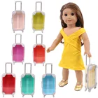 Чемодан для куклы, дорожная кукла для новорожденных, 18 дюймов, 43 см, подарок для российских девочек сделай сам