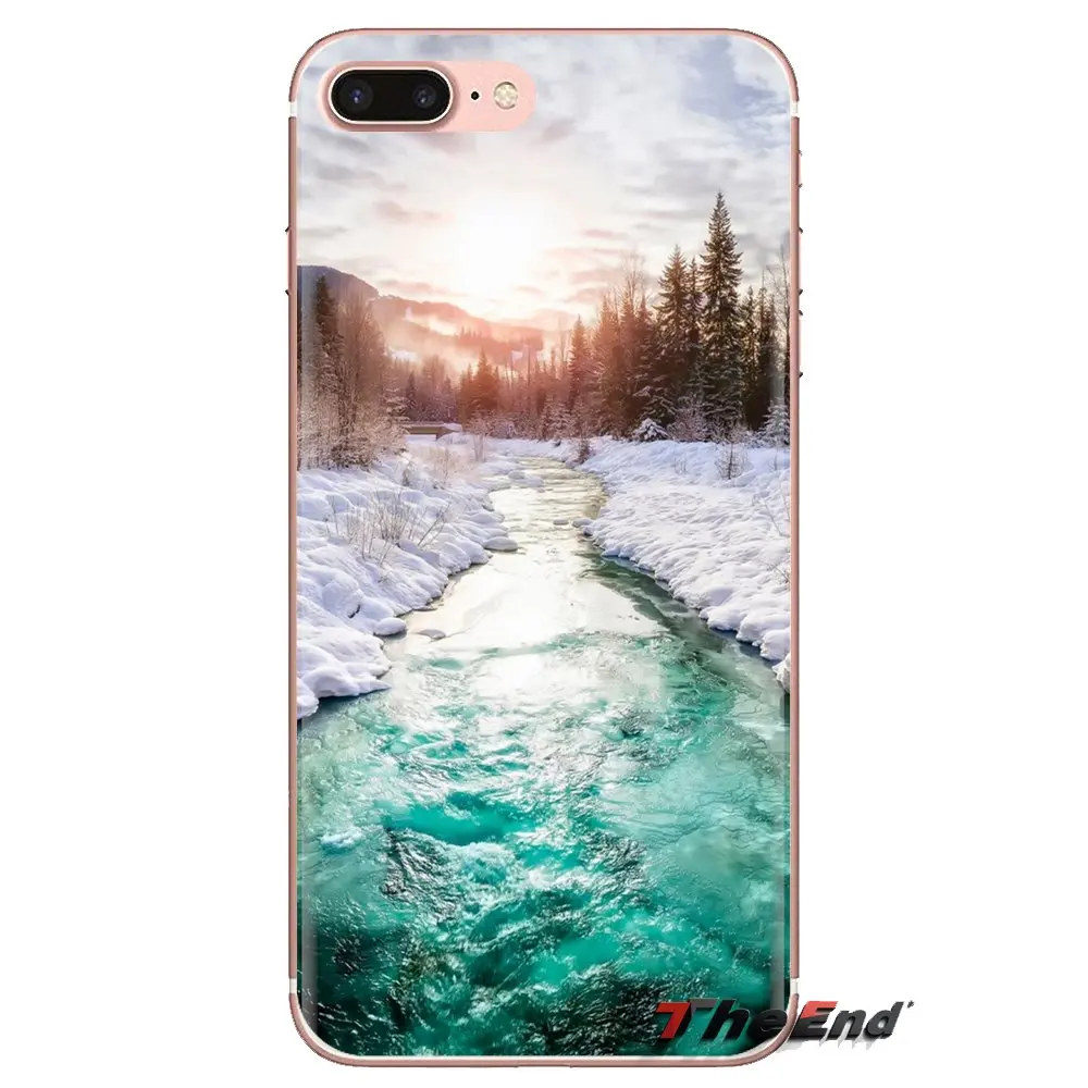 Для huawei Коврики Honor 4C 5C 5X6X7 7A 7C 8 9 10 8C 8X20 Lite рro прозрачные мягкие чехлы зимние обои
