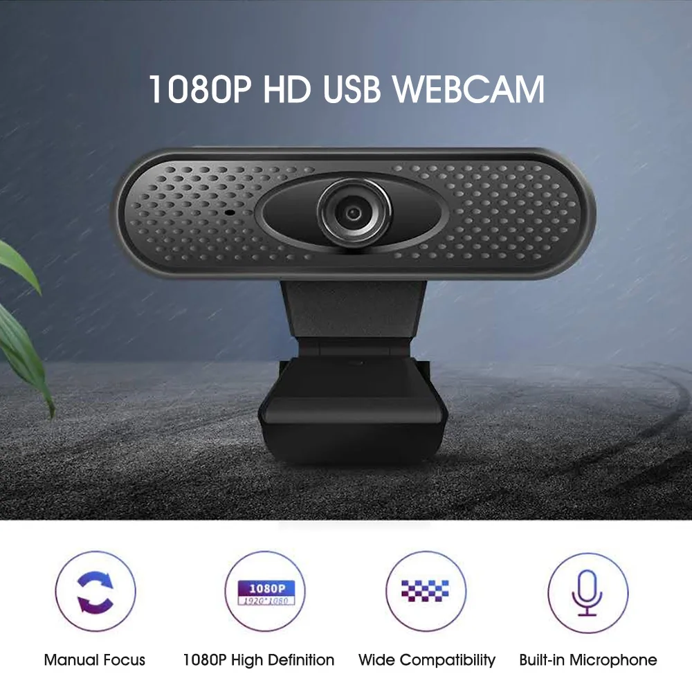 1080P Веб камера HD видеозвонки USB пристегивающаяся настольная онлайн удаленное