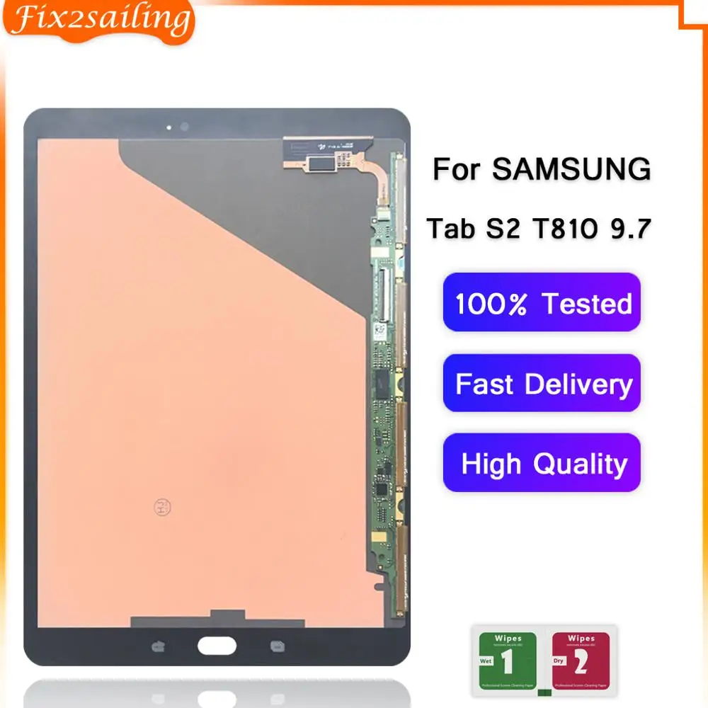 9,7 ''ЖК-дисплей для samsung GALAXY Tab S2 T810 T815 сенсорный экран дигитайзер Сенсорная панель Замена