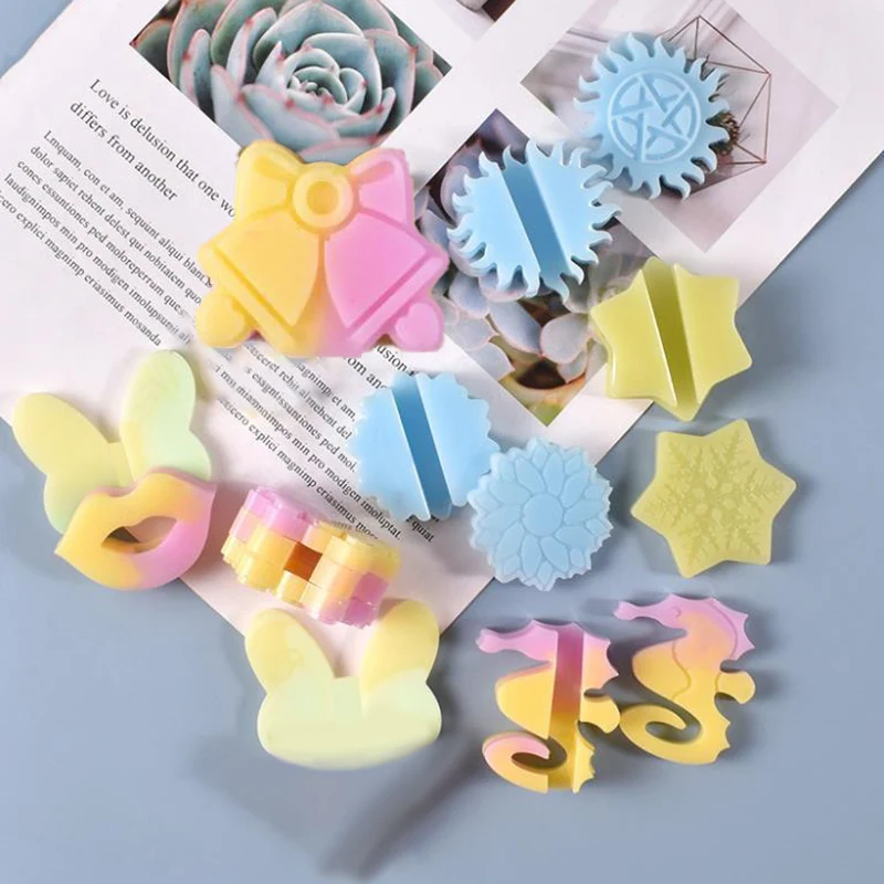 

1PC Resin Casting Silicone Mold Butterfly Straw Toppers Cartoon Epoxy Handmade DIY Mold can be used to make fondant Soap New