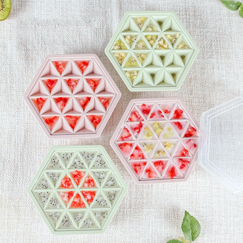 24 Сетки мороженое силикон кубик льда лоток форма для коробка производитель с