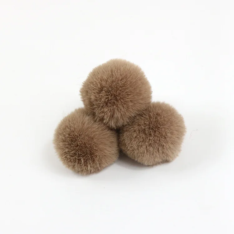 4 см DIY 10 шт./лот помпон из искусственного лисьего меха помпоны Меховые для шапок