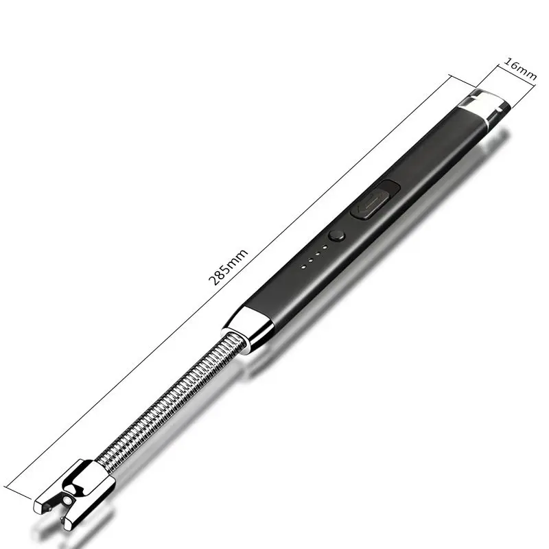 Ultralong LED Lighting Plasma Arc Lighter USB Charging Windproof Cigarette Lighter Outdoor Kitchen Candle Ignition Tool Folding enlarge