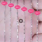 Цепочка-змейка женская из серебра 925 пробы, тонкая, Классическая