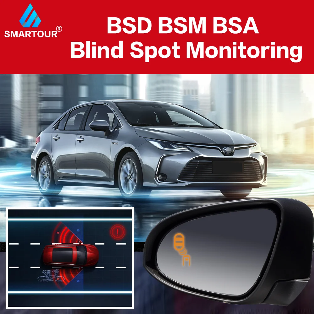 Smartour For Toyota Corolla 2014-2018 Car BSD BSA BSM Blind Spot Detection Driving Warning Safety Radar Alert Mirror