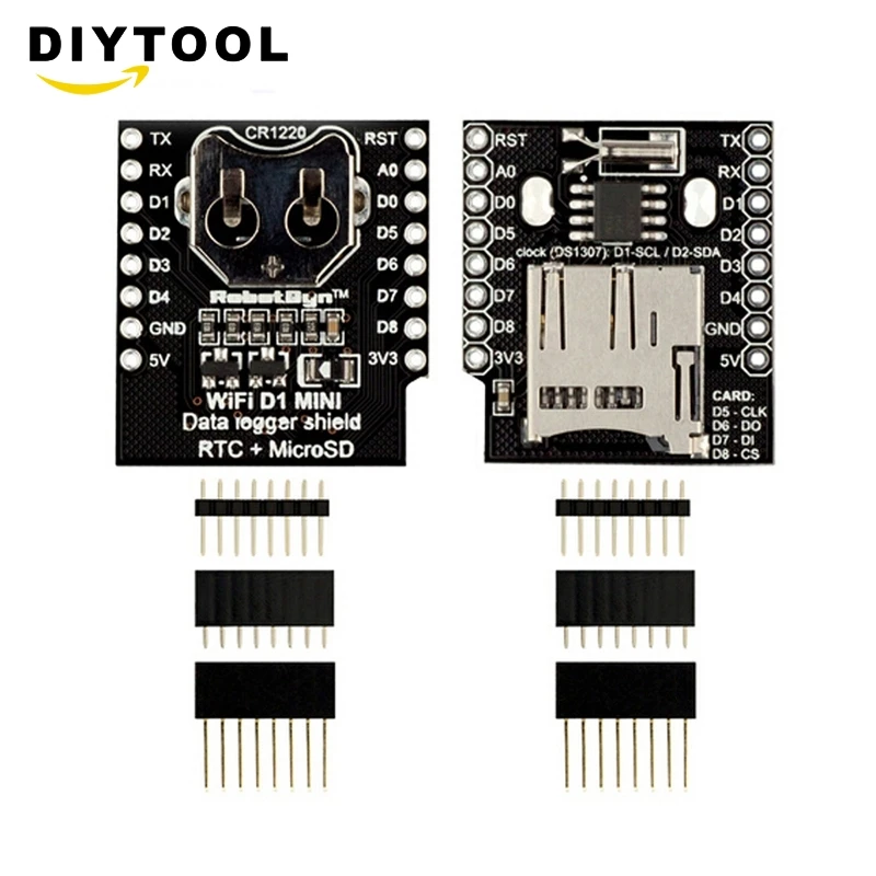 WEMOS D1 mini Data щит регистратора Micro SD RTC DS1307Clock для Arduino Raspberry | Инструменты