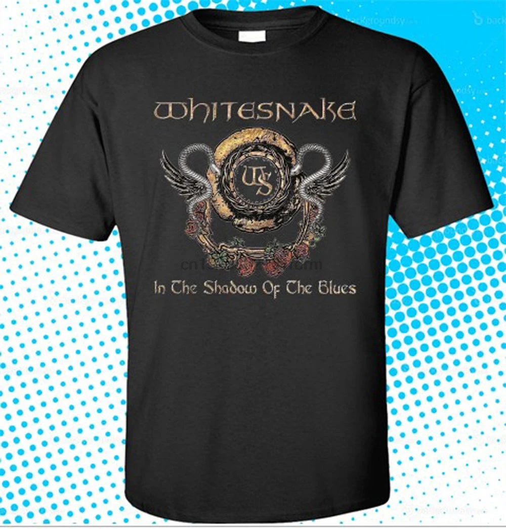 Новая мужская черная футболка WHITESNAKE In the Shadow of Blues размеры от S до 3XL