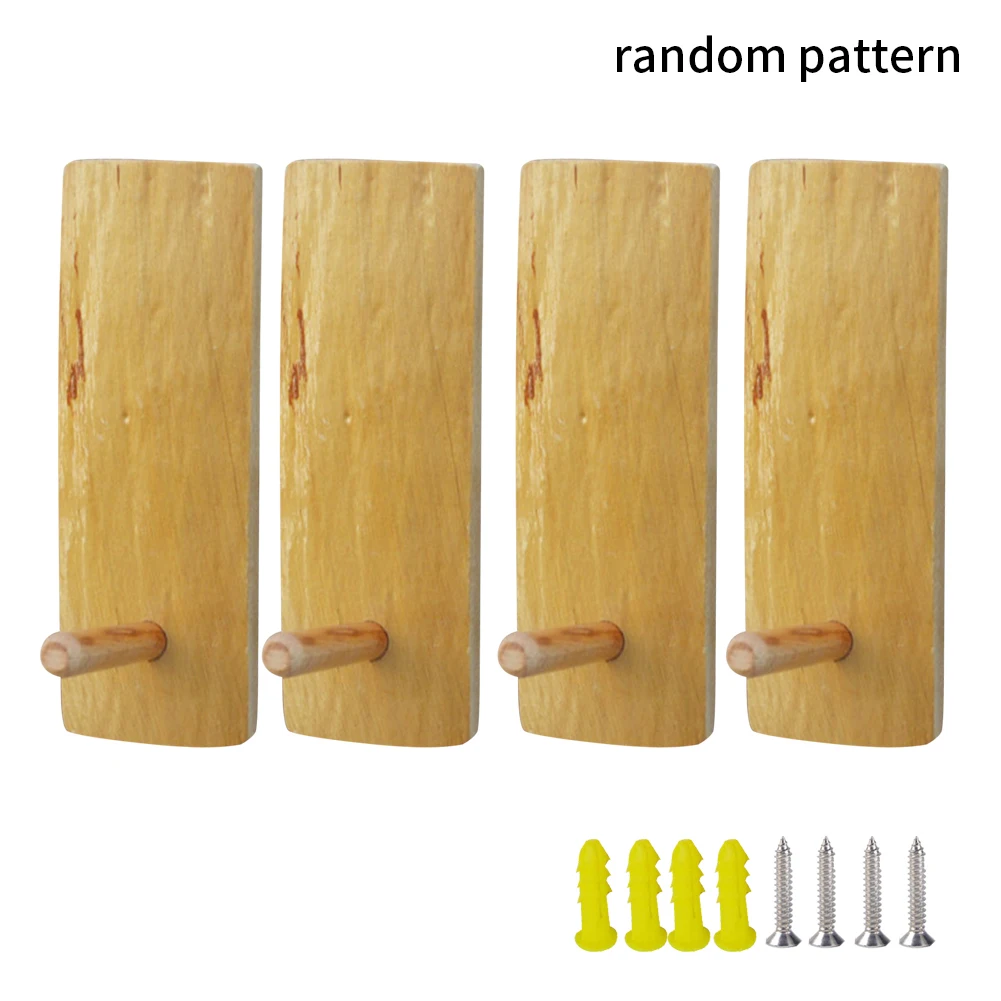 

4 шт., деревянные крючки для хранения шляп