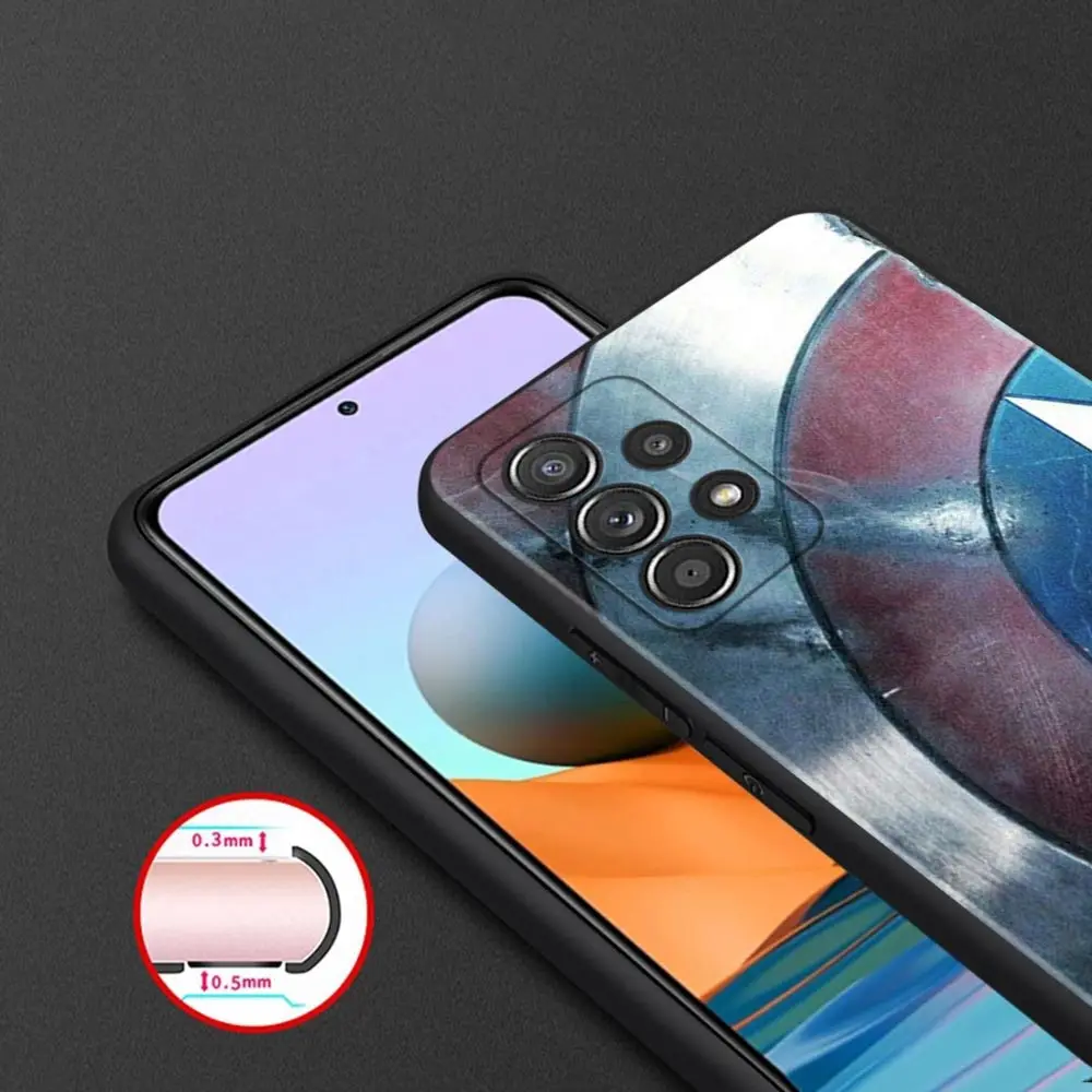 Case For Samsung Galaxy A51 A21s A12 A71 A31 A32 A02s A11 A41 A52 A72 A01 A02 A21 A7 2018 A22 F42 Coque marvel Captain America