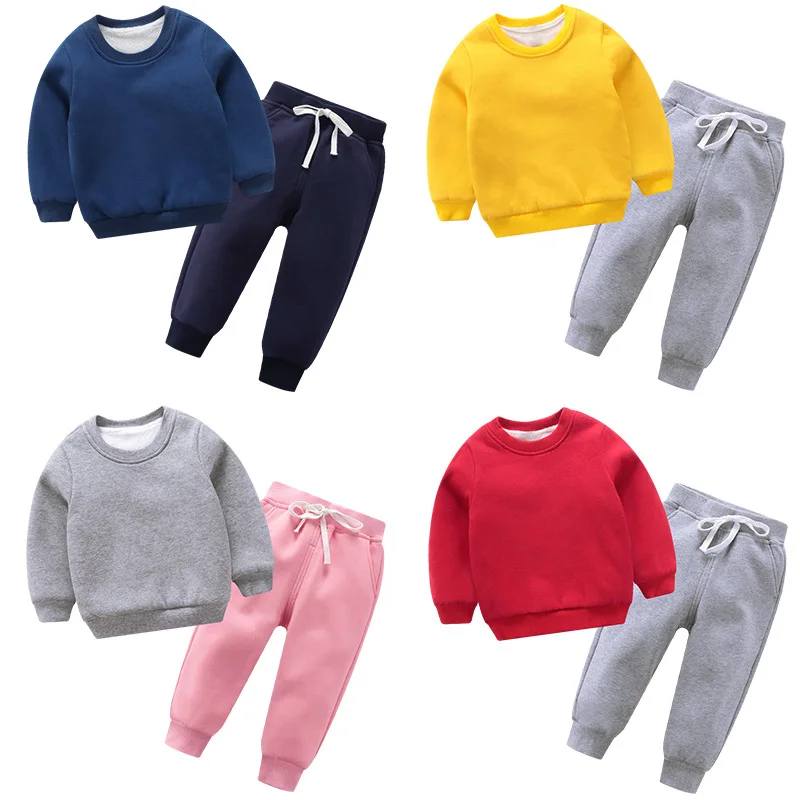 Зимний теплый комплект детской одежды для мальчиков и девочек детская одежда