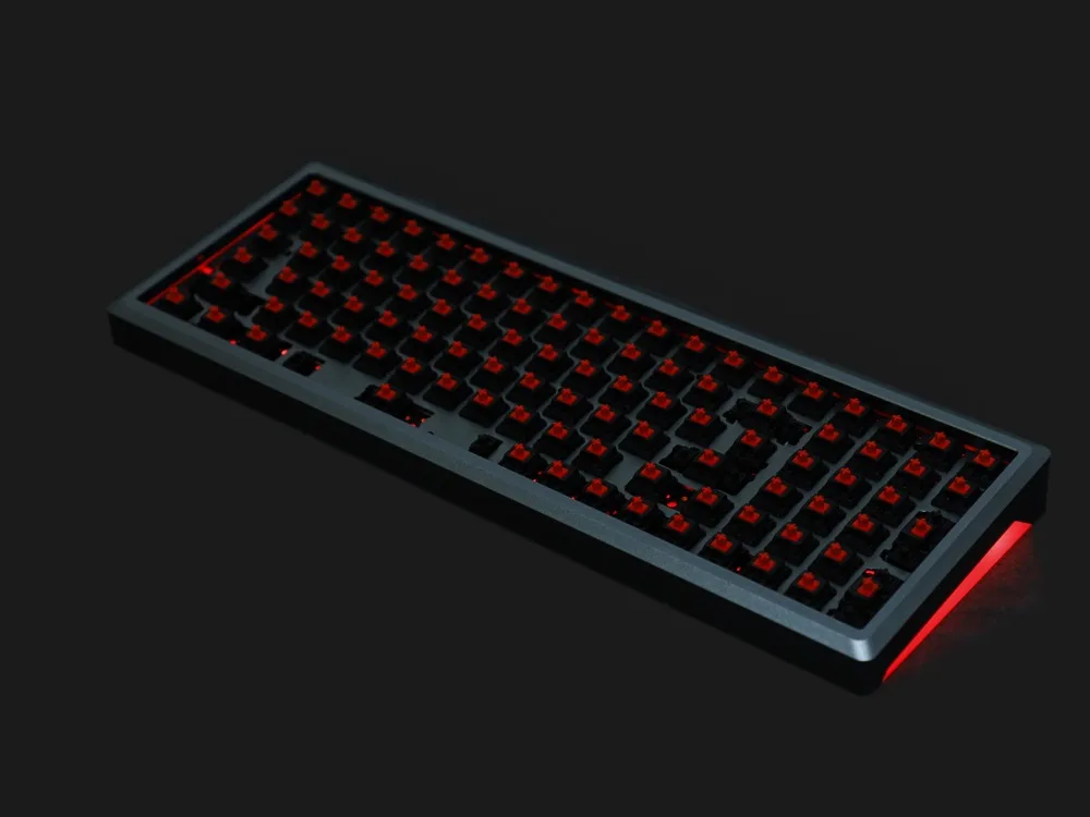 Комплект 1-Алюминиевая CNC верхняя акриловая CNC Нижняя YMDK Melody 96 Hotswap печатная плата клавиатуры комплект