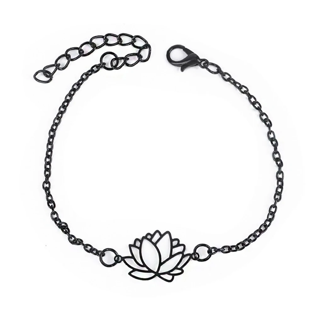 Очаровательный плетеный браслет из искусственного жемчуга с листьями лотоса 4