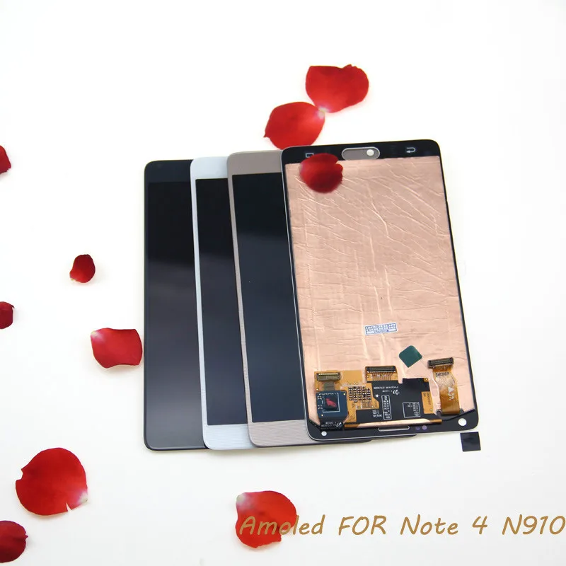 Super Amoled для Samsung Galaxy Note 4 Note4 N910C N910 N910A N910F ЖК-дисплей сенсорный экран дигитайзер