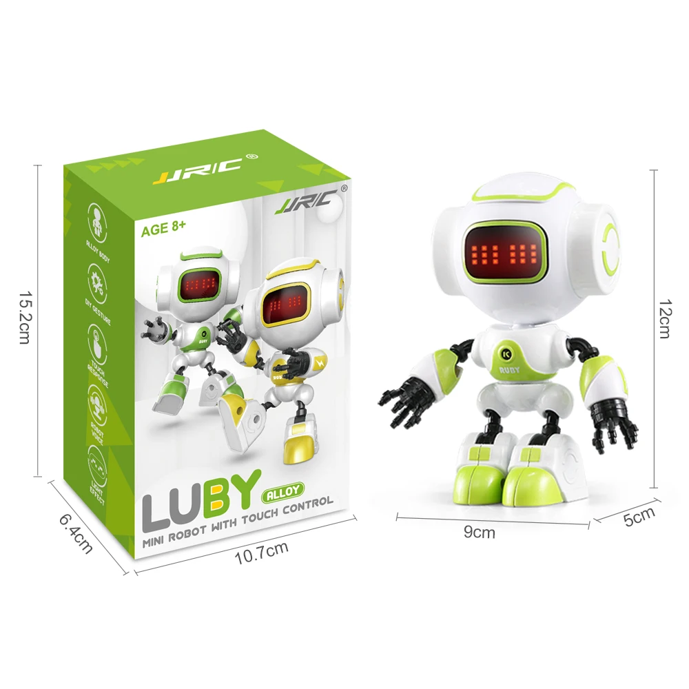 JJRC R9 Luby Mini Smart Rc Robot Touch Sensitive Voiced Intelligent Gesture Control Mood Effect Alloy Early Education Toy | Игрушки и