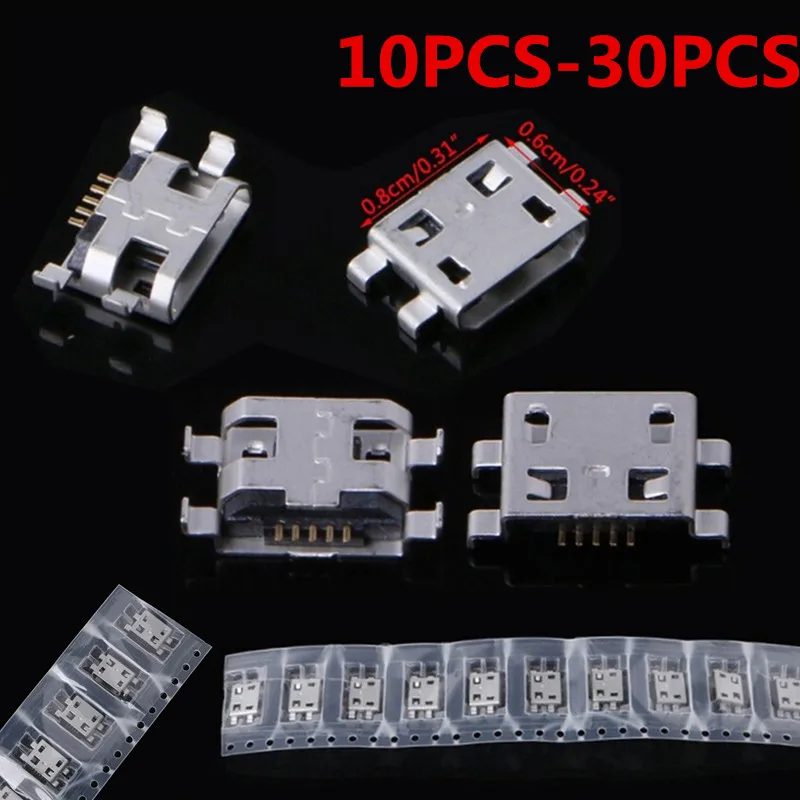 Может занять от 10 до 30 шт потребительских упаковок для микро Тип USB B 5 контактный