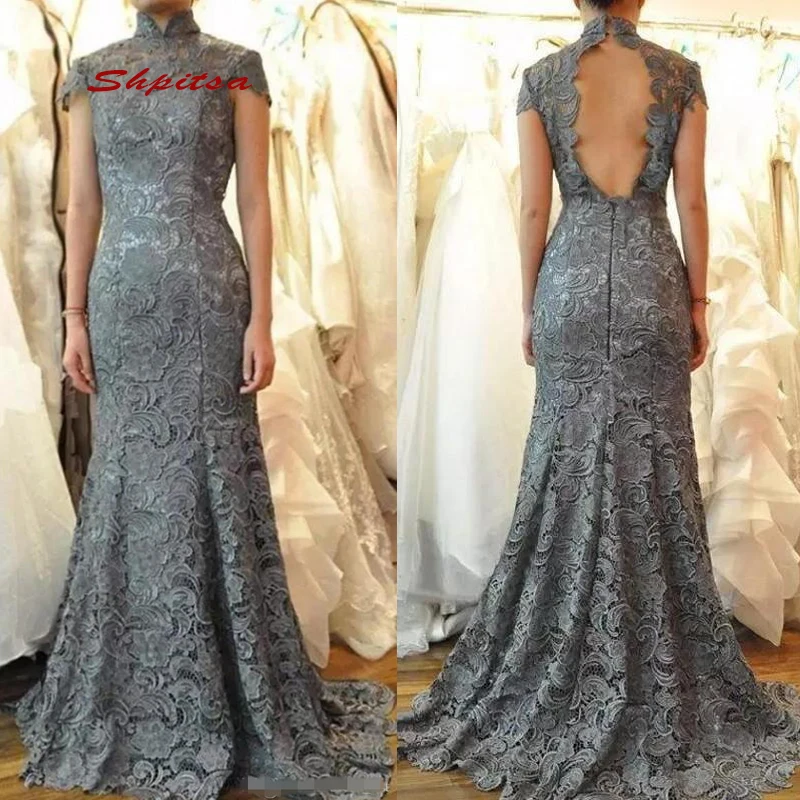 Lace Mermaid Mother of the Bride Dresses for Weddings Plus Size Night Evening Gowns Elegant Formal Godmother Groom Long Dress | Свадьбы и