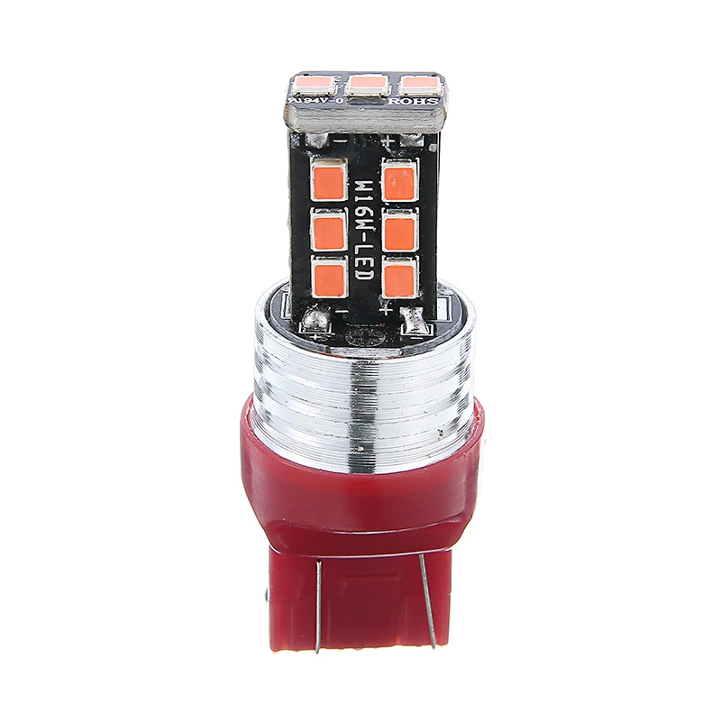 Universal 2pcs Car Auto 7443 Red LED Strobe Flash Blinking Brake Tail Light Parking Bulbs Lamp Accessories Parts | Автомобили и