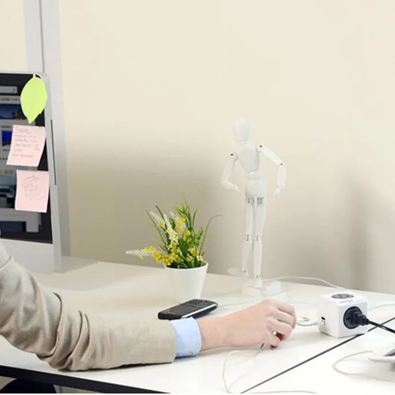 Интеллектуальное создание электрическая кубическая розетка USB порты