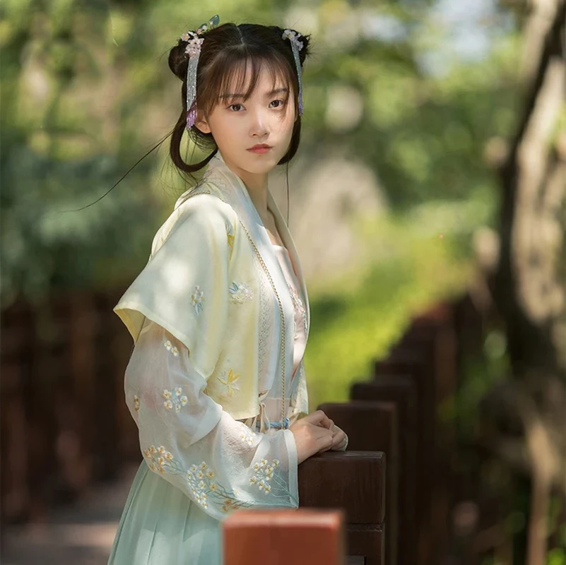 Hanfu Dress Ladies Classical Costume Clothing Female Summer Fairy Outfit Modified Ethnic Costumes SL1391 | Тематическая одежда и