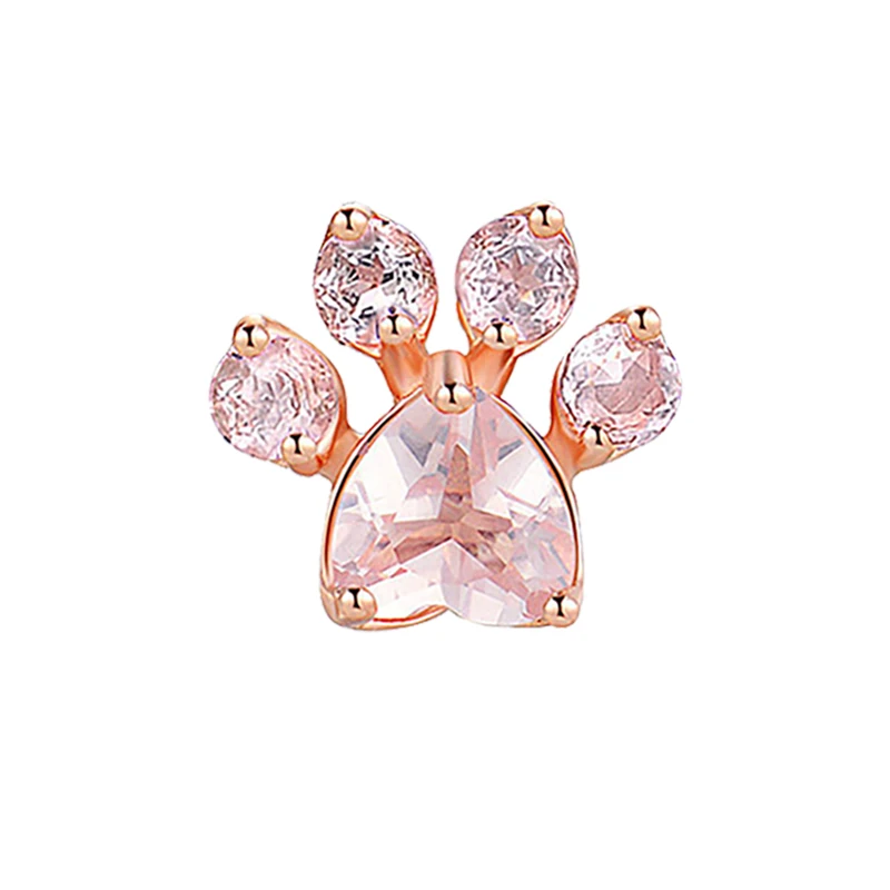 

Cute fashion girl dog paw earrings animal paw earrings rose gold cat dog paw earrings ear jewelry ornaments