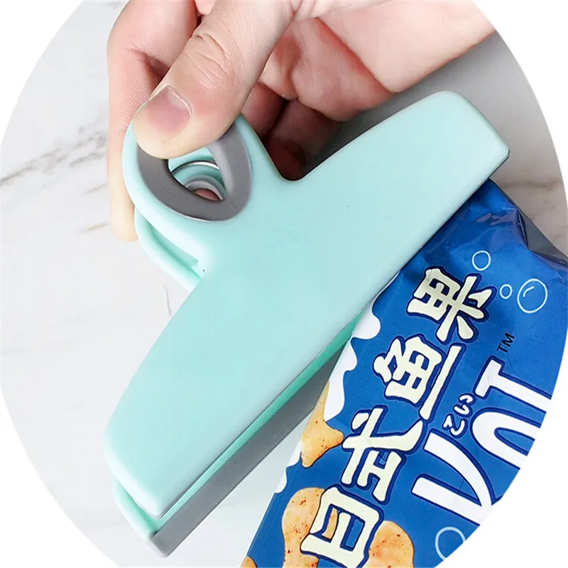 Большой зажим для упаковки закусок влагостойкий портативный пластиковый