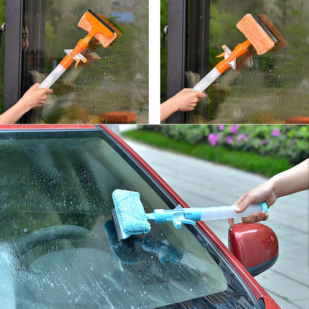 

3 In 1 Spray Window Cleaner Water Jet Window Scraper Broom Clean Window Kitchen Accessories Bathroom Cleaning Tool