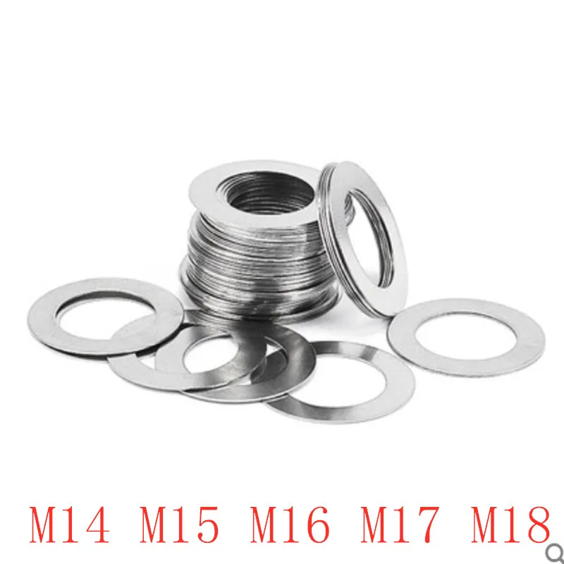 Плоская шайба из нержавеющей стали ультратонкая прокладка M14 M15 M16 M17 M18 100 шт. |