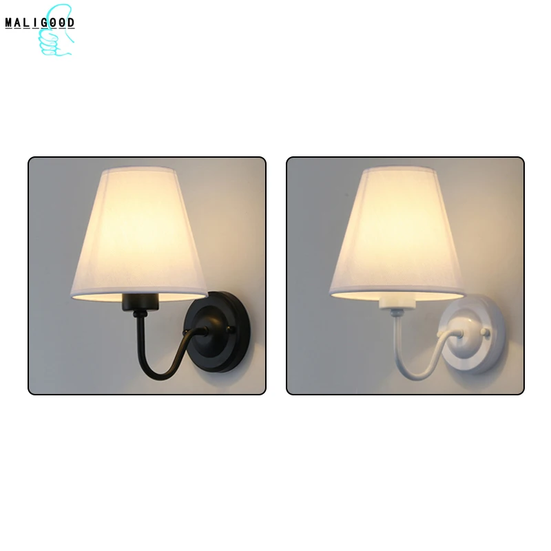 

Nordic Style Indoor Lighting Canvas Craft LED Wall Lamp Modern Bedroom Bracket Light Household Living Room Bathroom Lamp Sconce