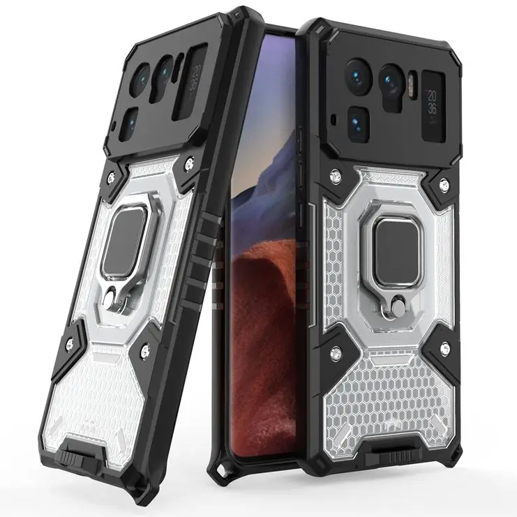 

Чехол-накладка для Xiaomi Mi 11 Ultra, 10T Lite, 10T Pro, противоударный, прозрачный, с магнитным кольцом