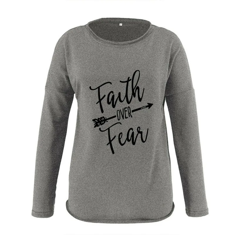 

Women Printed Long Sleeve T-Shirt Tops Ladies Casual Blouse Sweatshirt Plus Size