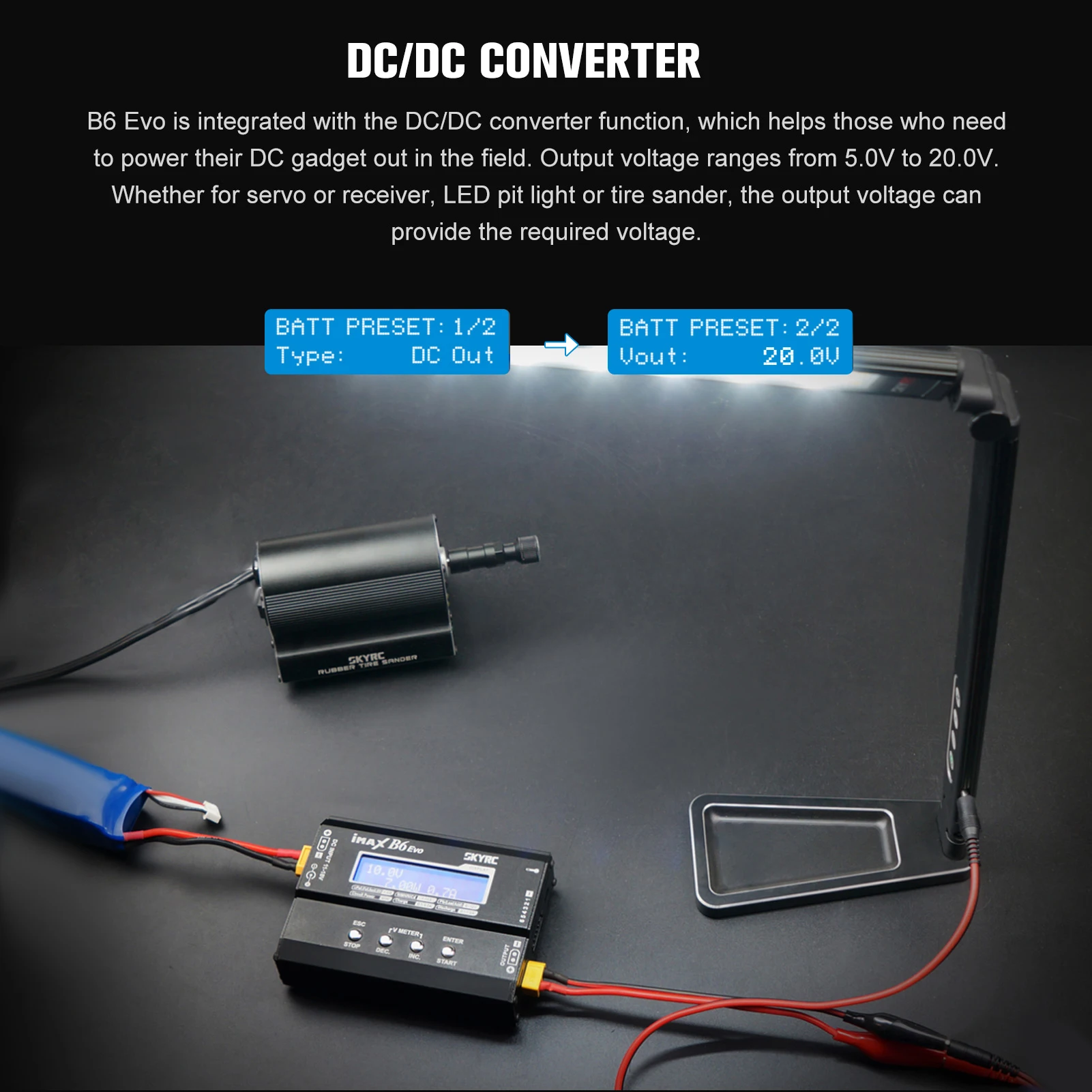 

SKYRC iMAX B6 EVO Balance Charger / Discharger DC11-18V 60W 6A Charger for 1-15s LiMH Ni-CD Battery XT60 Plug Charger