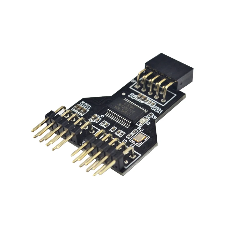 9-контактный разъем USB Female 1-2 Male плата usb-хаб 2 0 адаптер для NZXT жидкостного
