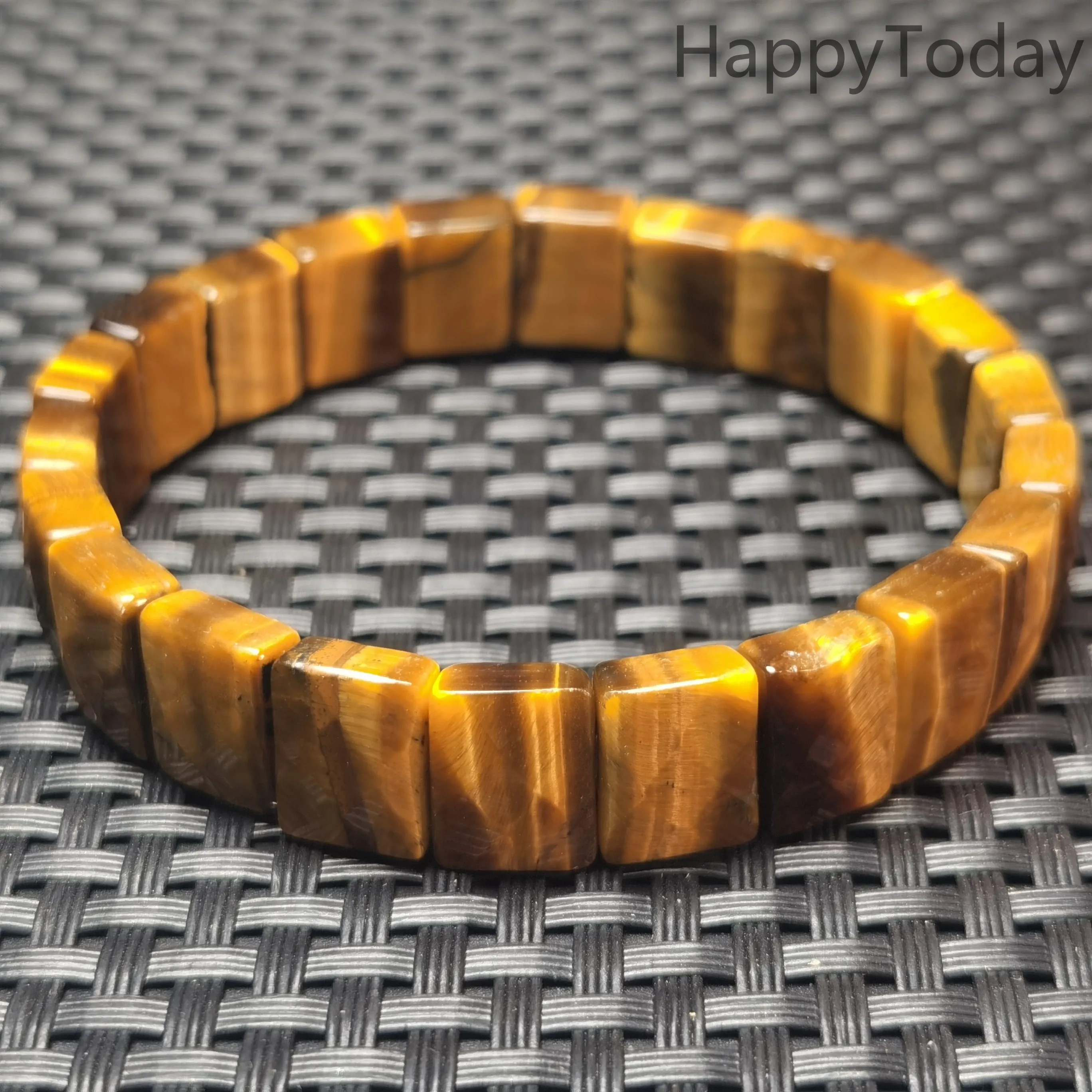 

Natural Yellow tights eye rectangle bracelet /natural stone bangle jewelry for woman for gift wholesale