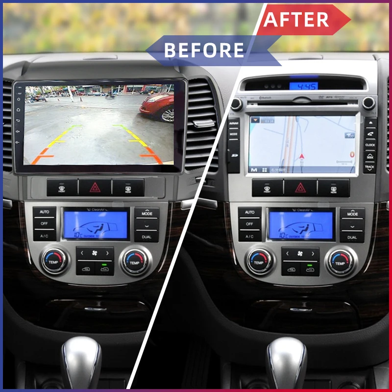 EKIY " ips 2.5D экран автомобиля радио мультимедиа 2 din для hyundai SANTA FE 2005-2012 Android 4G Navi навигация gps видео плеер