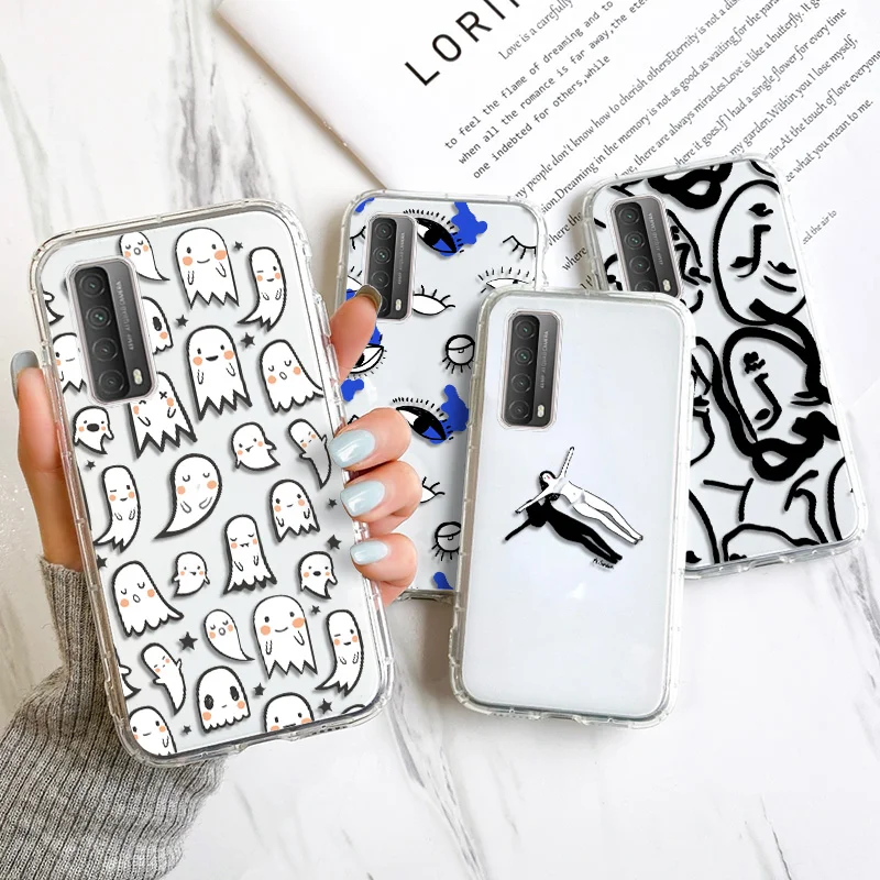 

Silicon Case For Huawei P30 Lite Cases Funda Huawei Y9 Prime 2019 P Smart 2021 P40 P20 Y5 Y6 2018 Y7 A Mate 20 40 Nova 5T Cover