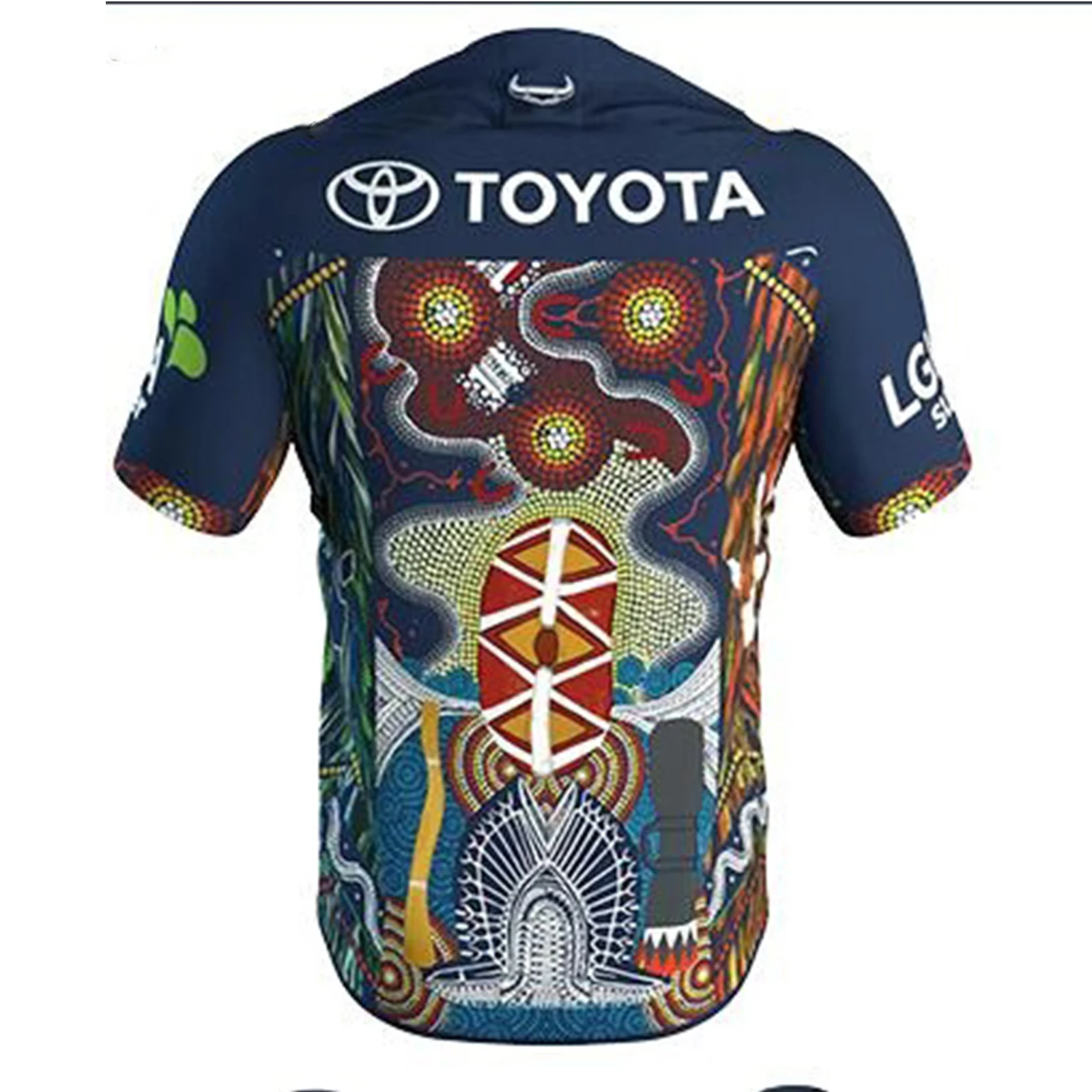 

RESYO FOR North Queensland Cowboys 2019 Men's Replica Indigenous Jersey Rugby Jersey Sport Shirt S-3XL