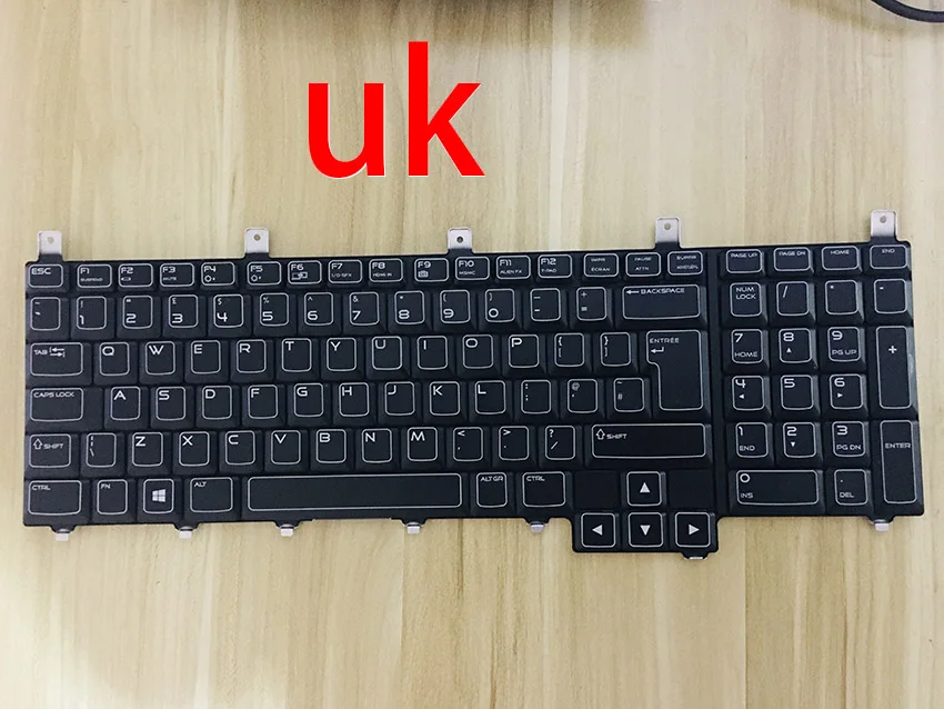 Клавиатура для Dell Alienware M18X R1 R2 M17X R3 R4 uk/US/Шведский/немецкая зеленая