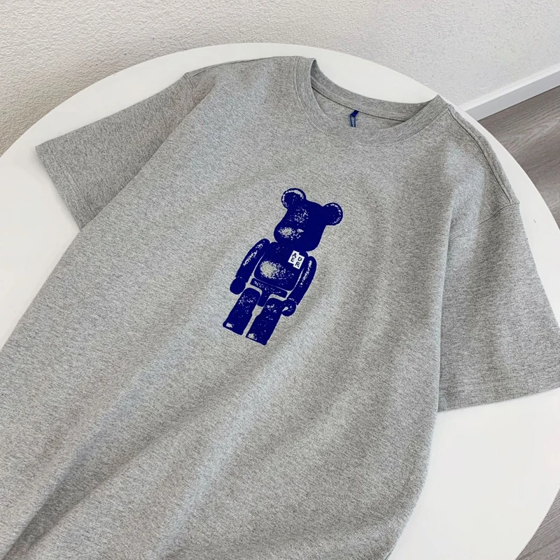 

HaleyChan Korean Trend Short-sleeved Men's and Women's Same Style Couple T-shirt Cartoon Tee Anime Shirt Graphic T Shirts