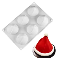 silicone christmas hat cake mold for pie jelly muffin bread non stick bakeware baking pan party angel food mould