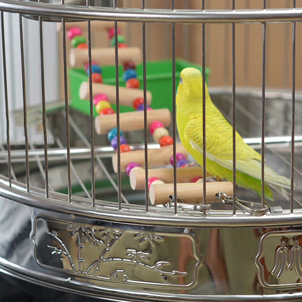 

3Pcs Parrot Cage Toy Squirrel Hamster Squirrel Hammock Bird Nest Swing Ladder Small Animal Bird Cage Toy Kits