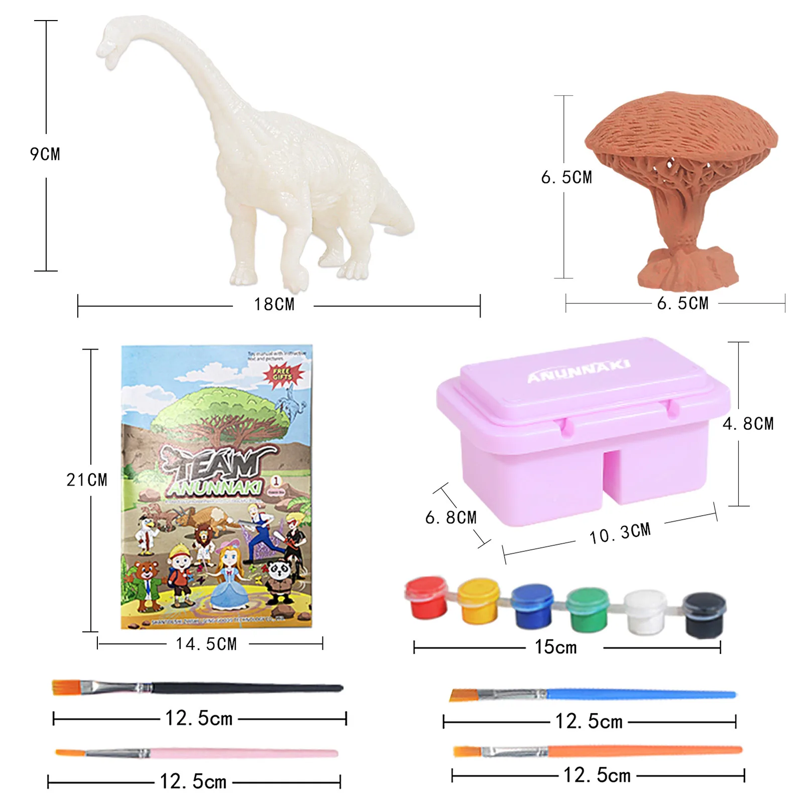 

DIY Toys Dinosaur Painting Kit Kids Brachiosaurus Painting Art Craft Set Dinosaur Painting Craft Kits Toys For Children