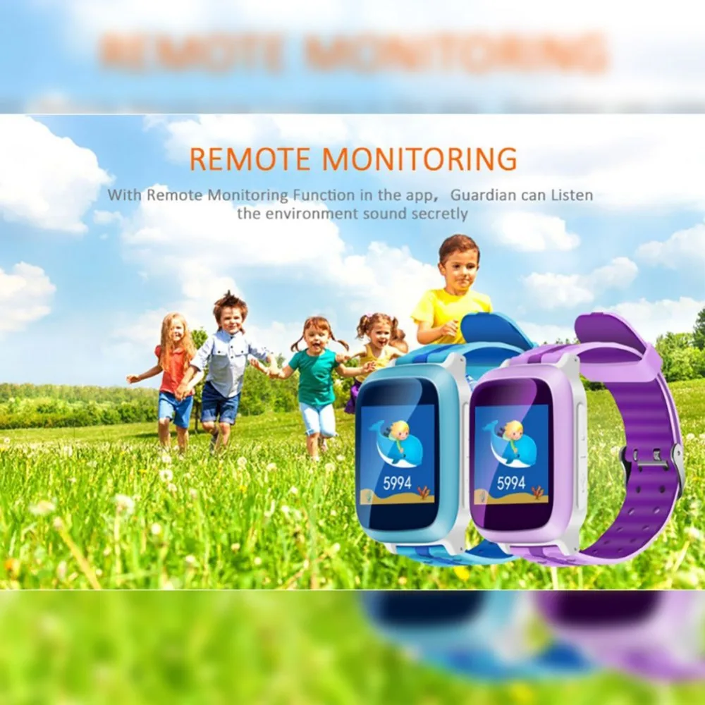 DS18 Kids GPS Smart Watch Children Health Monitor Safe Phone GPS+LBS+GPRS+SOS Call Locator Tracker Anti lost 2G GSM SIM Card | Электроника