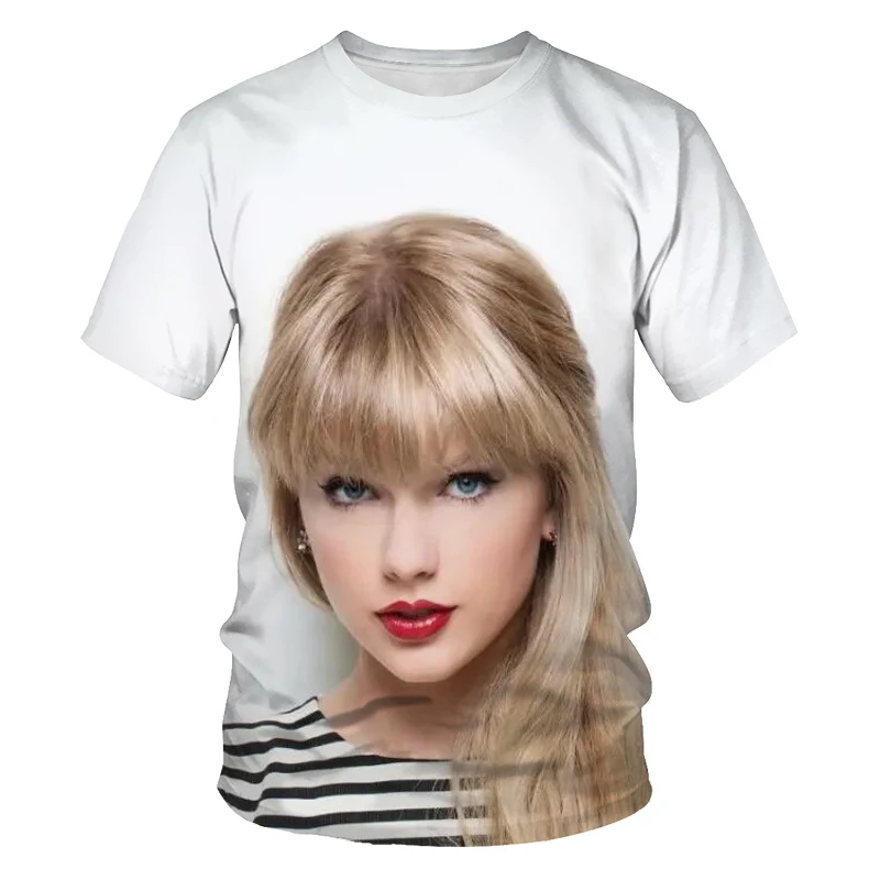 

Good-looking girls 3D printing hot sale summer fashion casual sports plus size T-shirt breathable O-neck short sleeves